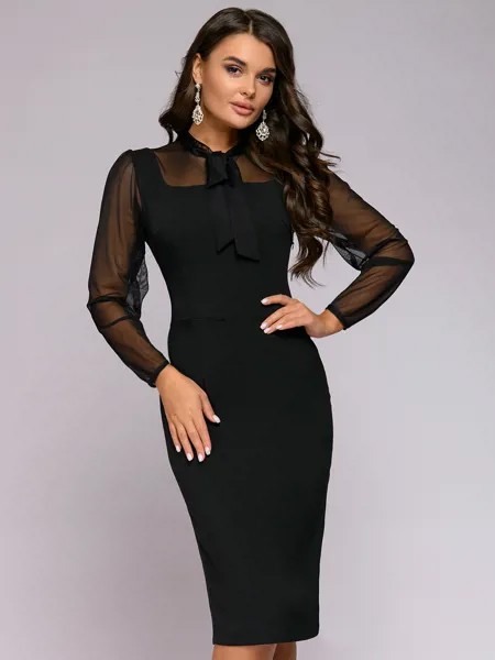 Вечернее платье женское 1001dress 0122001-02233BK черное 46