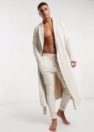 Бежевый халат для дома ASOS DESIGN-Neutral