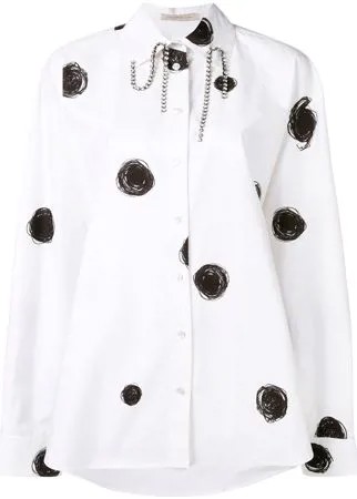 Christopher Kane рубашка в горох