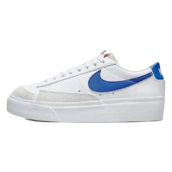 Кроссовки Nike Blazer Low Platform, белый/синий