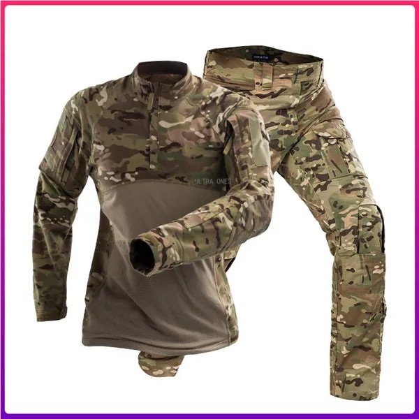 Тактическая Униформа для мужчин, тренировочные износостойкие камуфляжные костюмы для страйкбола, охоты, легкая дышащая одежда