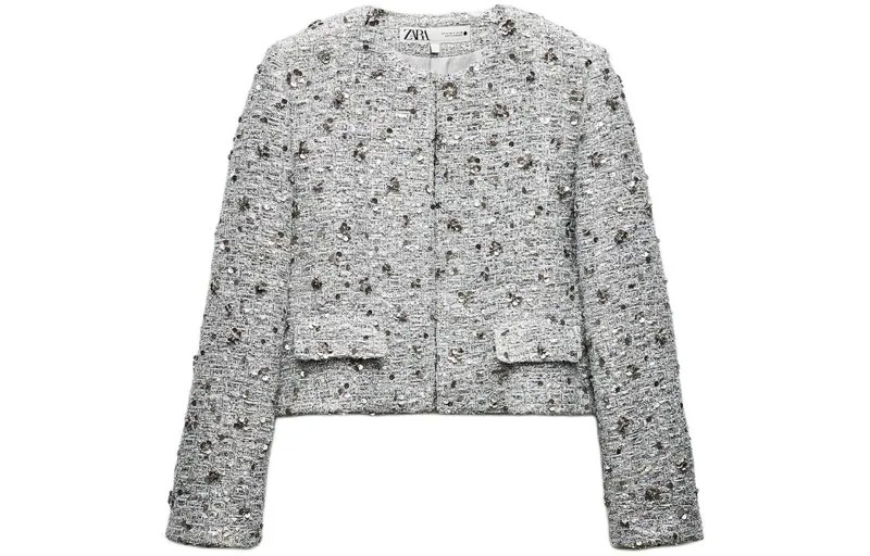 Куртка женская серебристая Zara