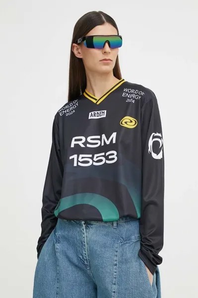 Лонгслив AllieRS Blouse Unisex Resume, черный