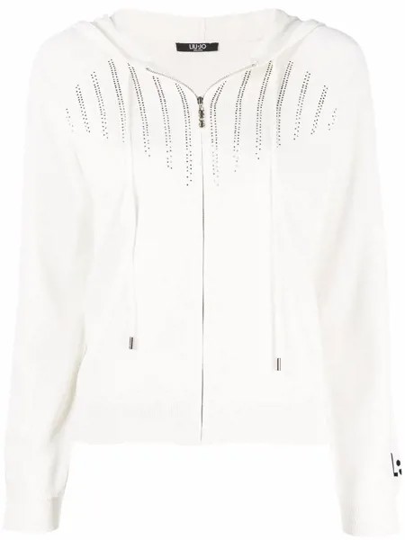 LIU JO knitted zip-up hoodie