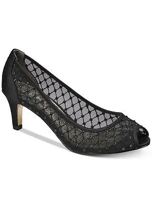 ADRIANNA PAPELL Женские черные туфли-лодочки Jamie Kitten Heel со стразами без шнуровки 9,5 м