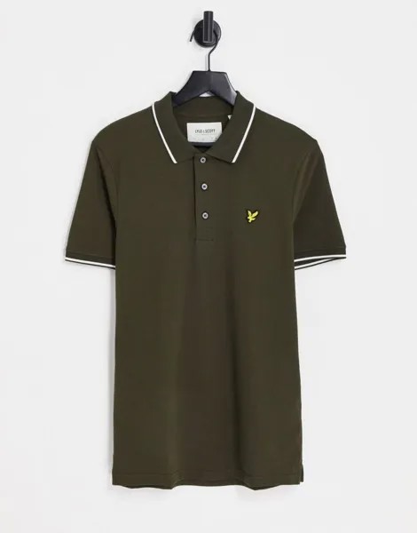 Рубашка поло цвета хаки Lyle & Scott