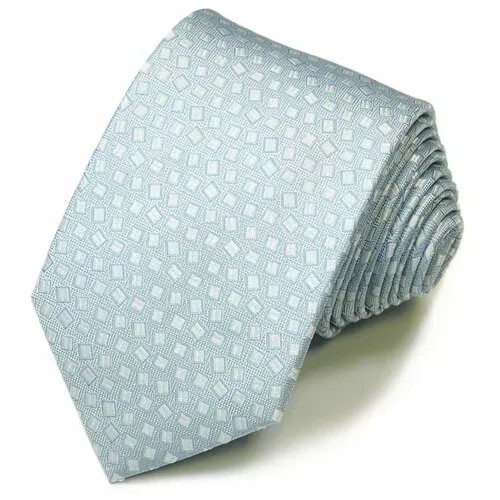 Ментолового цвета жаккардовый шелковый галстук Laura Biagiotti 822555