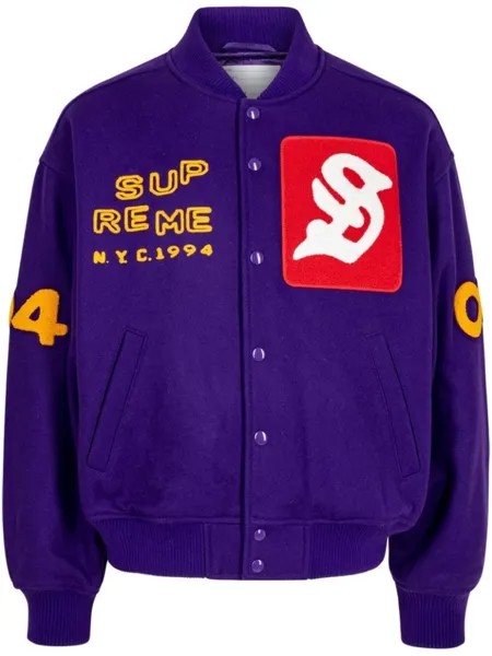 Supreme бомбер Tourist Purple, фиолетовый