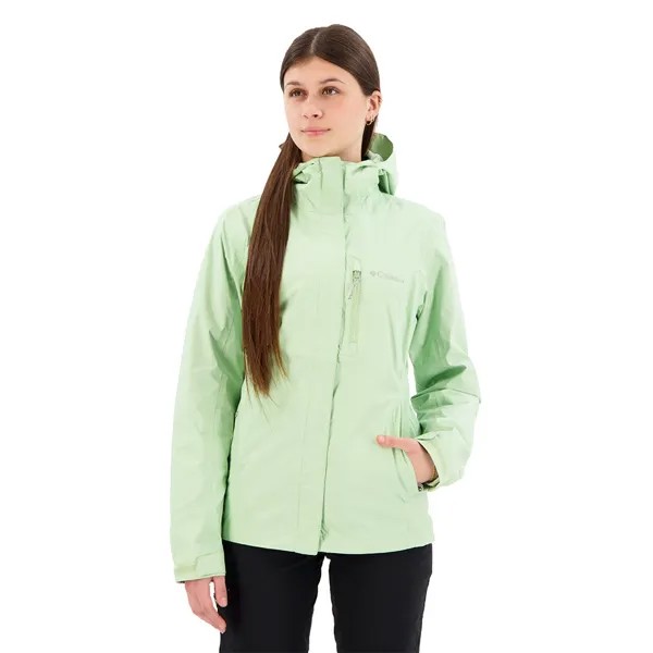 Куртка Columbia Pouring Adventure II Hoodie Rain, зеленый