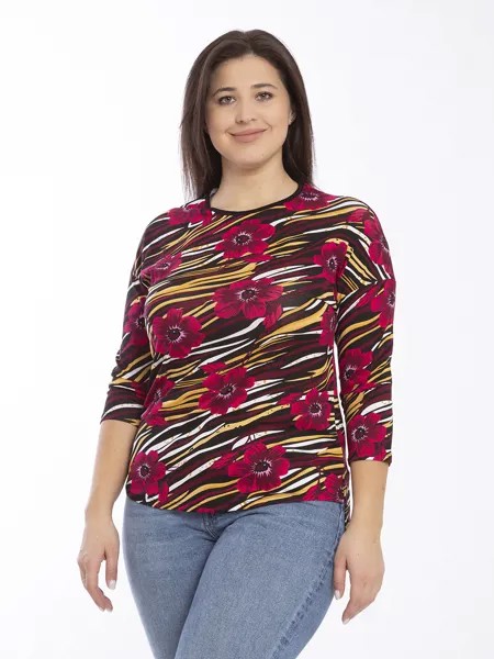Лонгслив женский Magic Lady cl1314_c1007 бордовый 54 RU