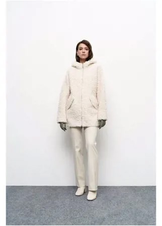 Куртка silverfox, оверсайз, карманы, капюшон, размер 50, белый