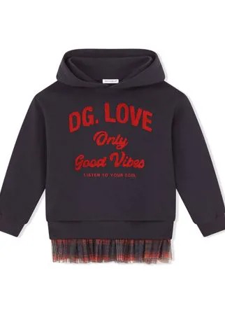 Dolce & Gabbana Kids худи с отделкой в клетку