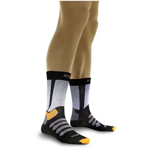 Носки  унисекс X-Socks, высокие, размер 35/38, серый