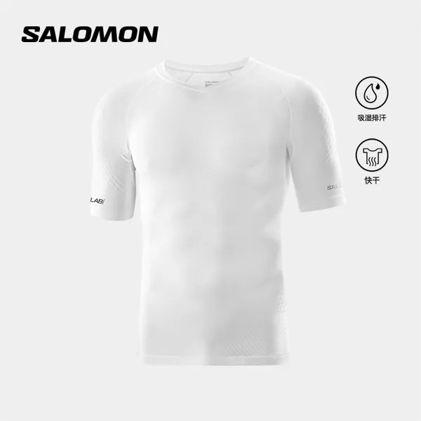 Футболка унисекс Salomon быстросохнущая, белый