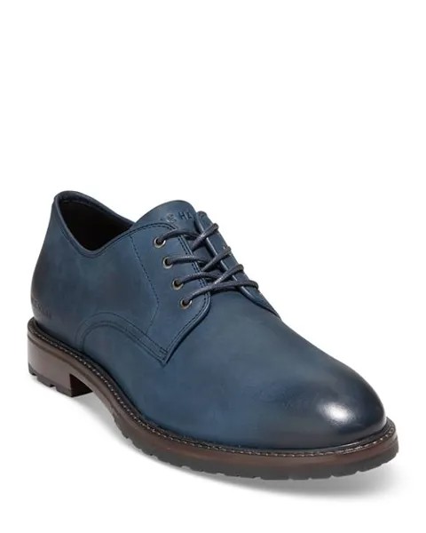 Мужские оксфорды Berkshire на шнуровке и подошве Cole Haan, цвет Blue