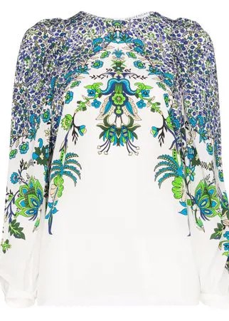 Givenchy блузка с цветочным принтом