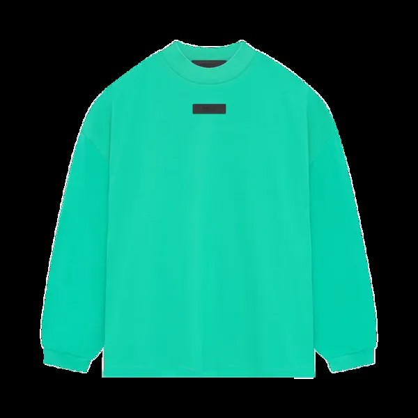 Футболка Fear Of God Essentials Fear of God Essentials Long-Sleeve 'Mint Leaf', зеленый