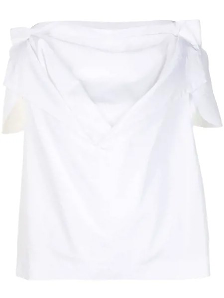 Comme Des Garçons многослойная блузка с короткими рукавами