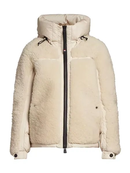 Пуховик из овчины Epicea Moncler Grenoble, цвет natural