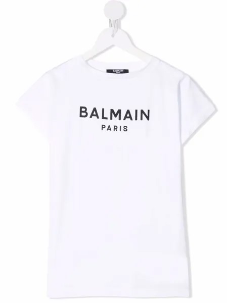 Balmain Kids футболка с логотипом