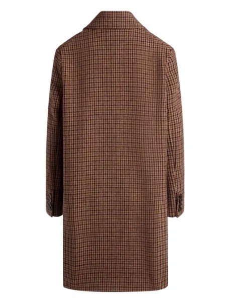 Bally клетчатое пальто, коричневый