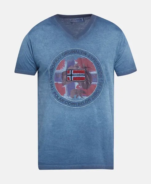 Футболка Geographical Norway, темно-синий