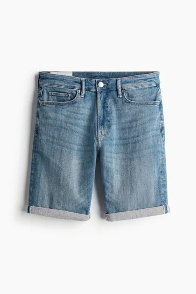Узкие джинсовые шорты H&M, синий