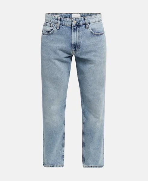 Прямые джинсы Calvin Klein Jeans, светло-синий
