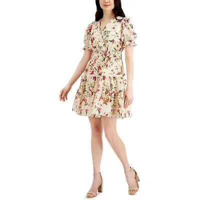 Женское розовое кружевное платье с расклешенной юбкой Taylor Petites 4P BHFO 4541