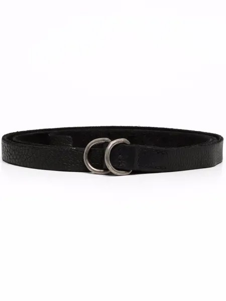 Guidi D-buckle leather belt