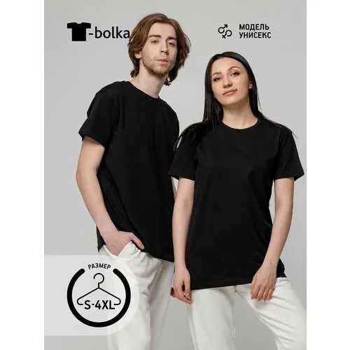 Футболка T-bolka, размер 52/54, черный