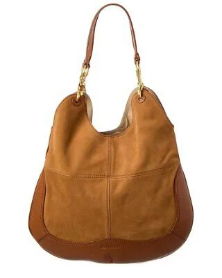 Женская сумка-шоппер из кожи и замши See By Chloé Hana, коричневая
