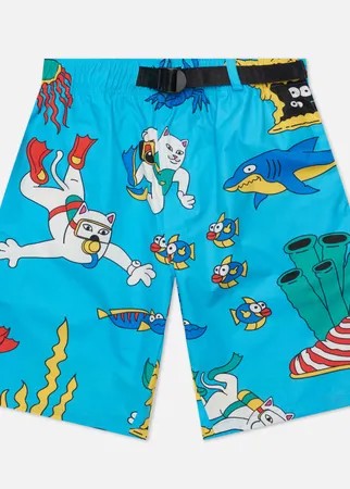 Мужские шорты RIPNDIP Under The Sea Swim, цвет голубой, размер S