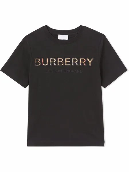 Burberry Kids футболка с логотипом