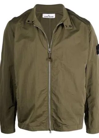 Stone Island бомбер с нашивкой-логотипом