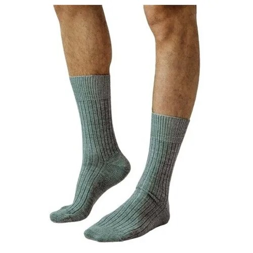 Мужские носки HOLTY, 1 пара, классические, вязаные, размер 27 (размер 42), серый