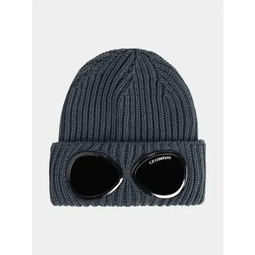 Шапка бини C.P. Company Extra Fine Merino Wool Goggle, размер Onesize, серый