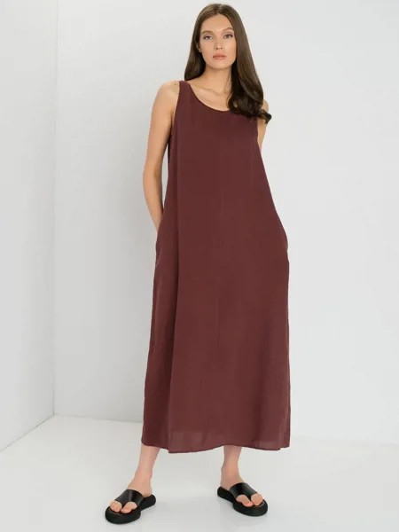 Сарафан женский Gerry Weber 685007-66427-60693 коричневый 44