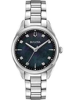 Японские наручные  женские часы Bulova 96P198. Коллекция Diamonds