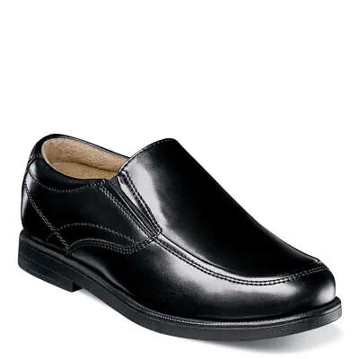 Слипоны Florsheim Midtown Moc Toe Slip Jr для мальчиков и подростков - черный