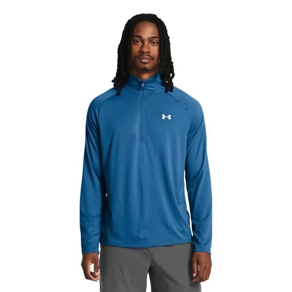 Лонгслив Under Armour Tech 2.0 Half Zip, синий