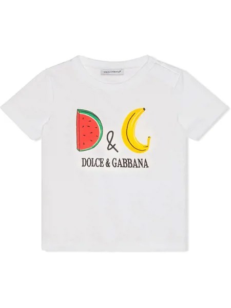 Dolce & Gabbana Kids футболка с принтом и короткими рукавами