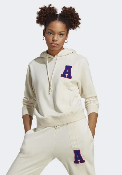 Толстовка adidas Originals Varsity Small Logo Hoodie, белый