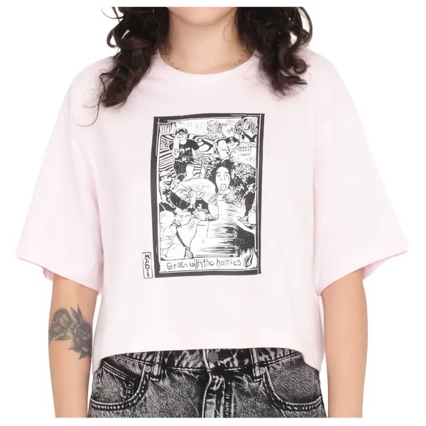 Футболка Volcom Women's Drumstone Tee, цвет Lilac Ash