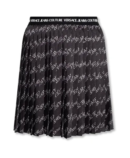 Юбка в складку Versace Jeans Couture, черный