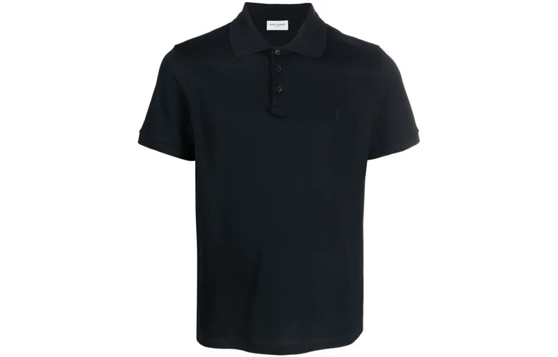 Рубашка поло мужская темно-синяя Saint Laurent, синий