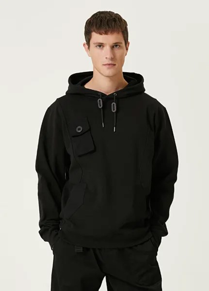 Черный свитшот с капюшоном garni Alpha Industries