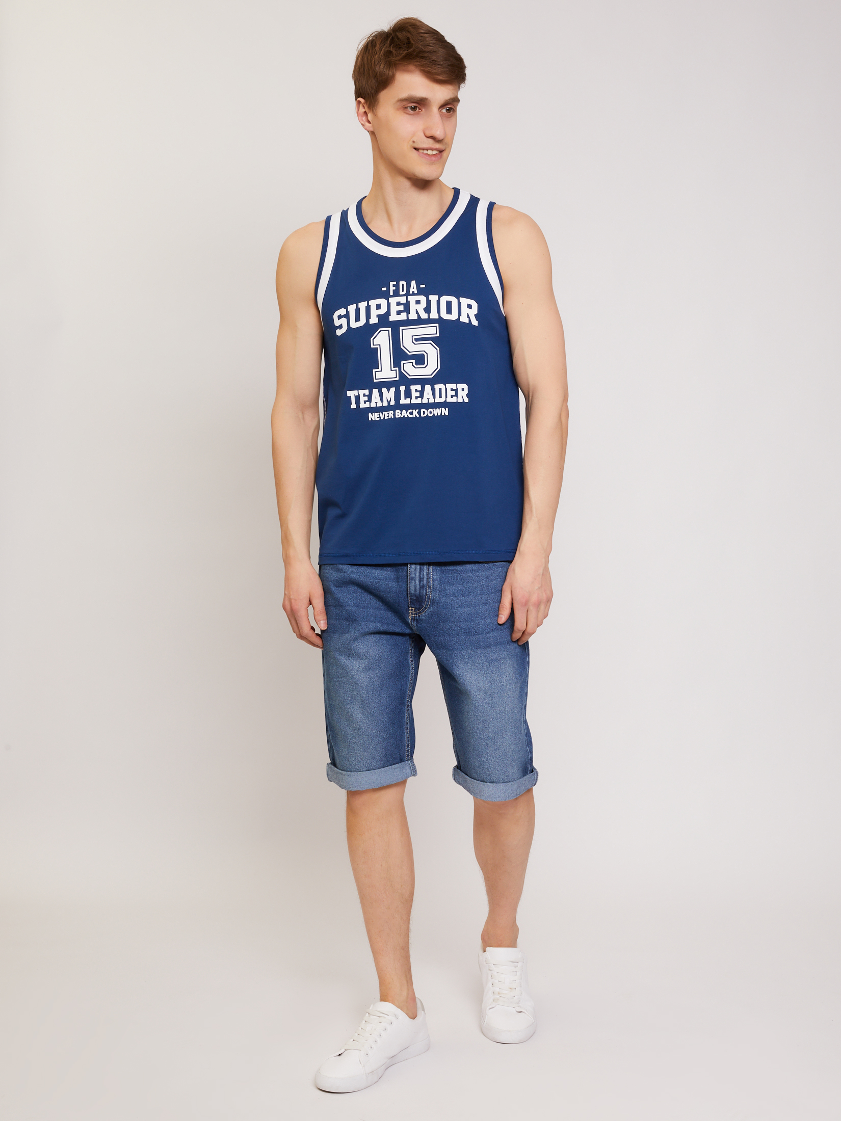 Майка мужская z21125331U0135000 Zolla синяя 3XL