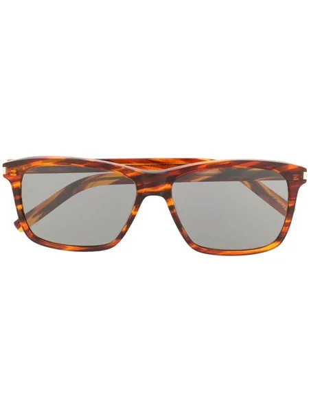 Saint Laurent Eyewear солнцезащитные очки в прямоугольной оправе