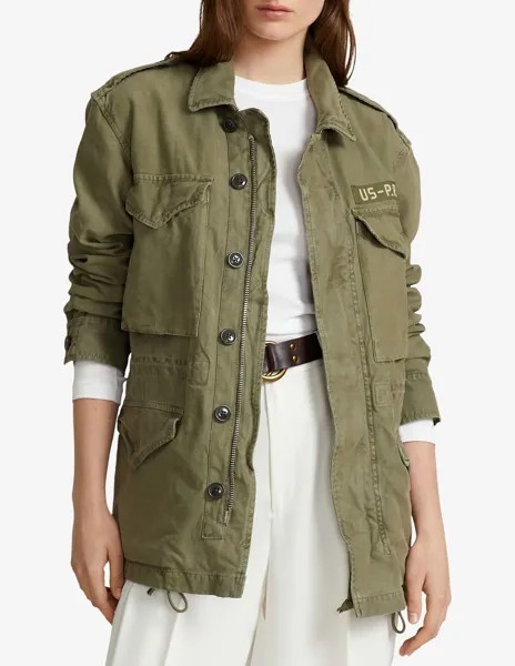 Хлопковая куртка Ralph Lauren, оливковый